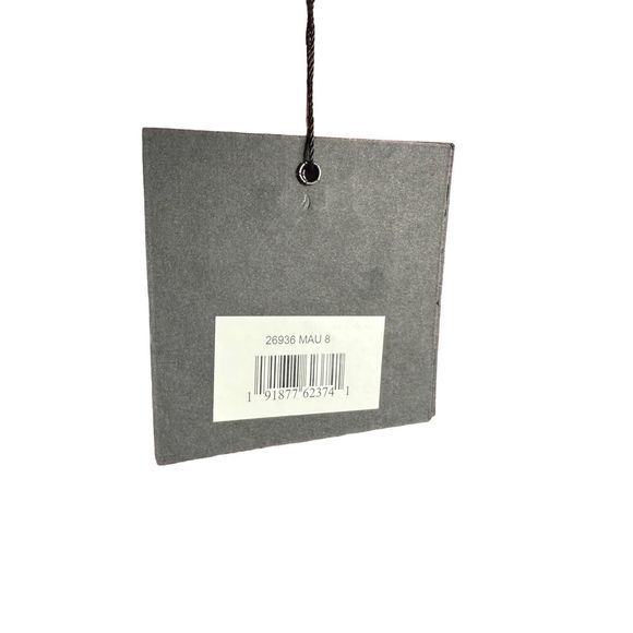 Mac Duggal Ieena High Neckline Mauve Long Sleeve Puff Shoulder Midi Dress 8 NWT - Picture 10 of 12